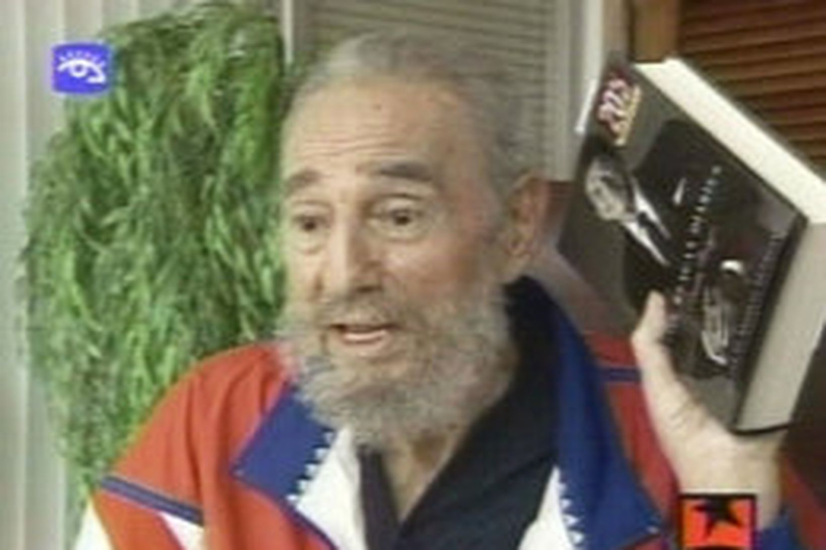 Fidel Castro er hann kom fram í sjónvarpi fyrir nokkru.