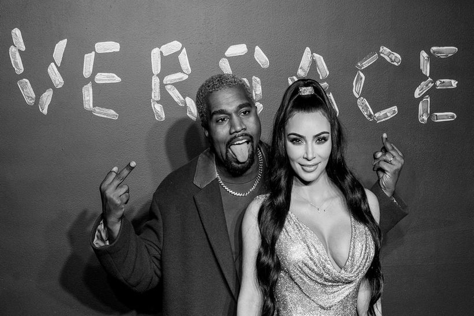 Líkur sækir líkan heim. Kanye West og Kim Kardashian West.