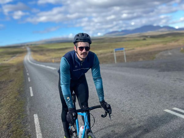 Búi Aðalsteinsson is a cyclist and host of the podcast Hjólvarpið (The Bikecast).