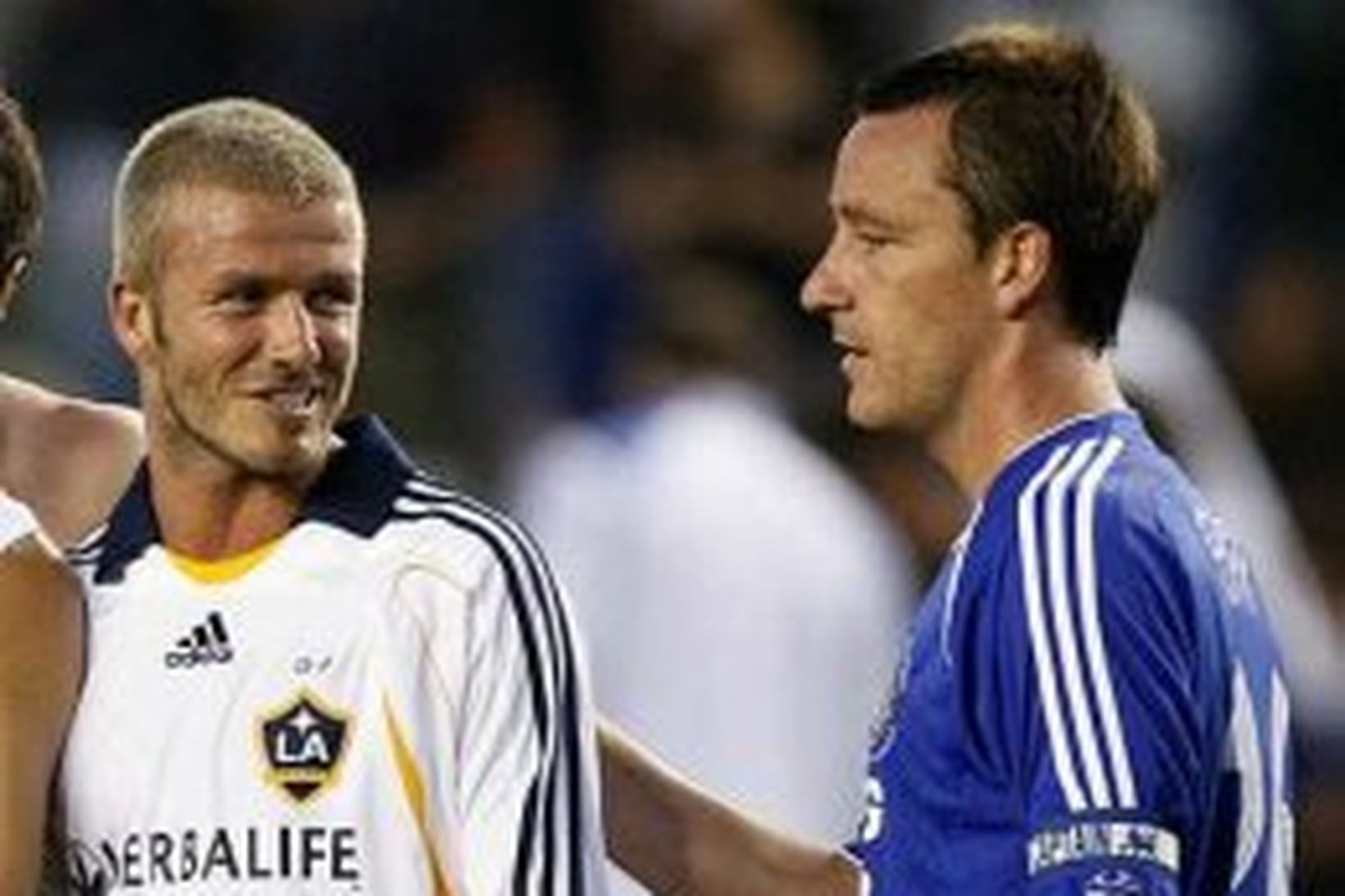 John Terry og David Beckham skiptast á orðum í leik …