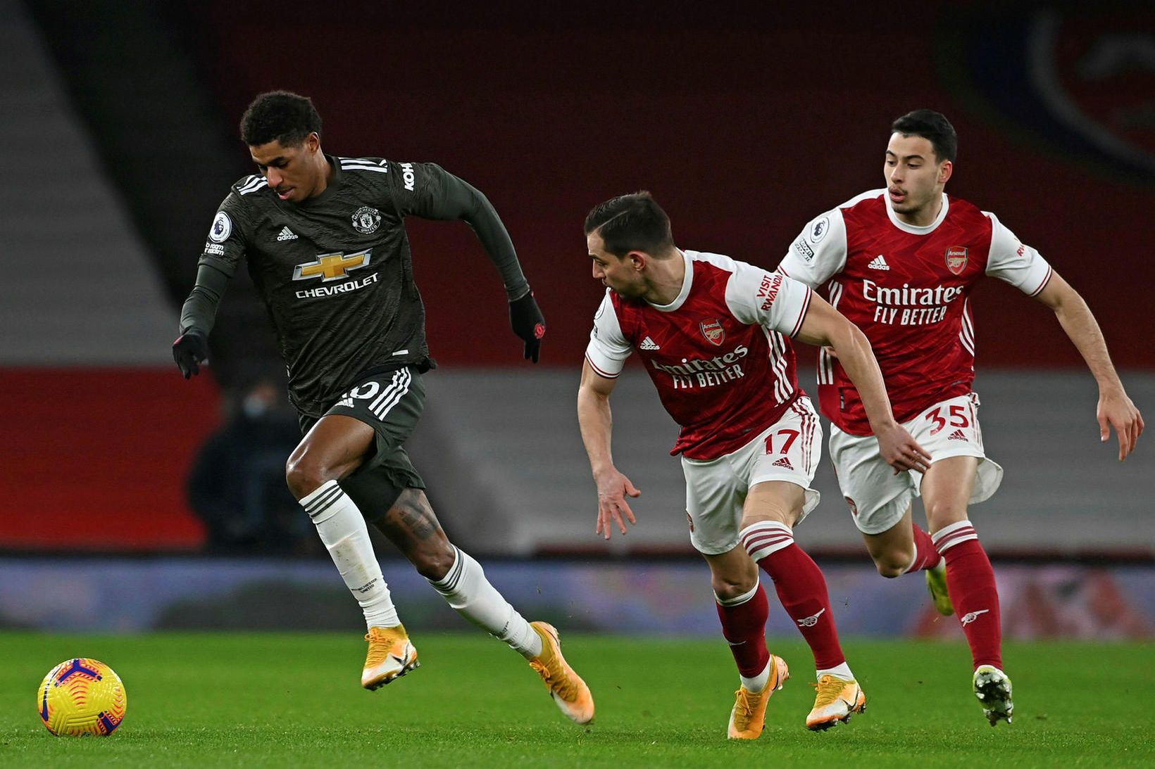 Marcus Rashford varð fyrir kynþáttaníði á samfélagsmiðlum eftir leik Manchester …