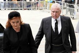 Sara Ferguson, hertogaynja af York, og Andrés Bretaprins, hertogi af York, þegar þau mættu til …