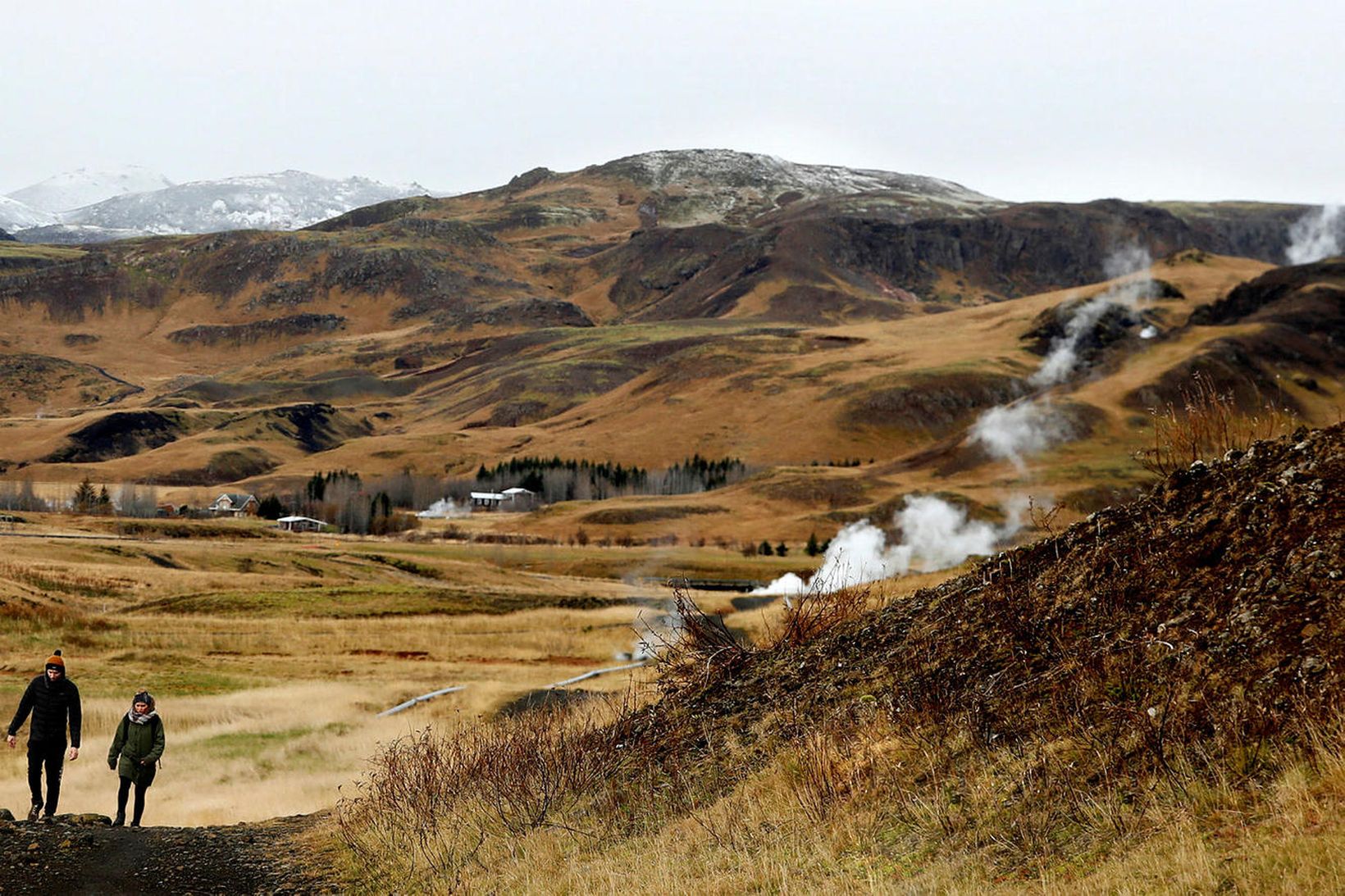 Gengið úti í guðsgrænni náttúrunni.