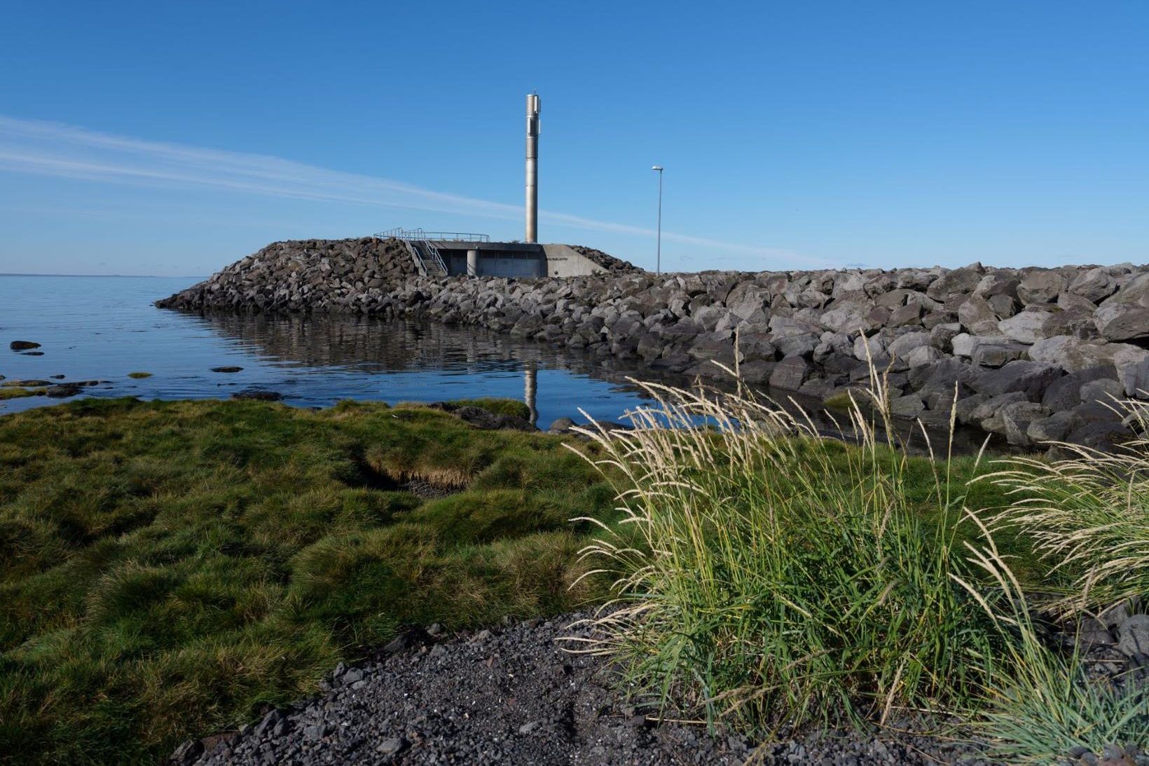 Skólpdælustöðin í Faxaskjóli.