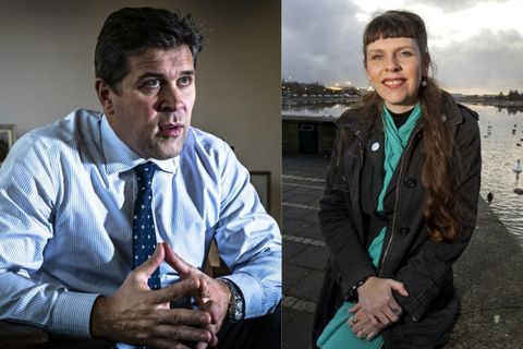 Could one of these be Iceland's next Prime Minister? Leader of the Independence Party, Bjarni Benediktsson (left) and Pirate Party MP, Birgitta Jónsdóttir (right).