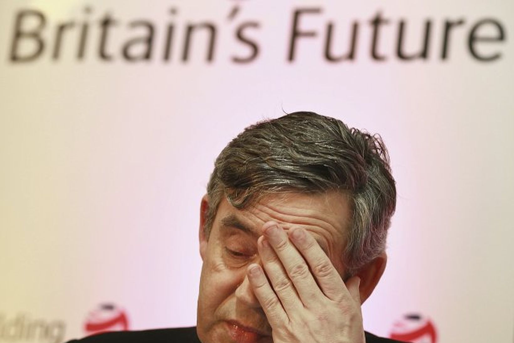 Gordon Brown í heimsókn í skóla í London í vikunni.