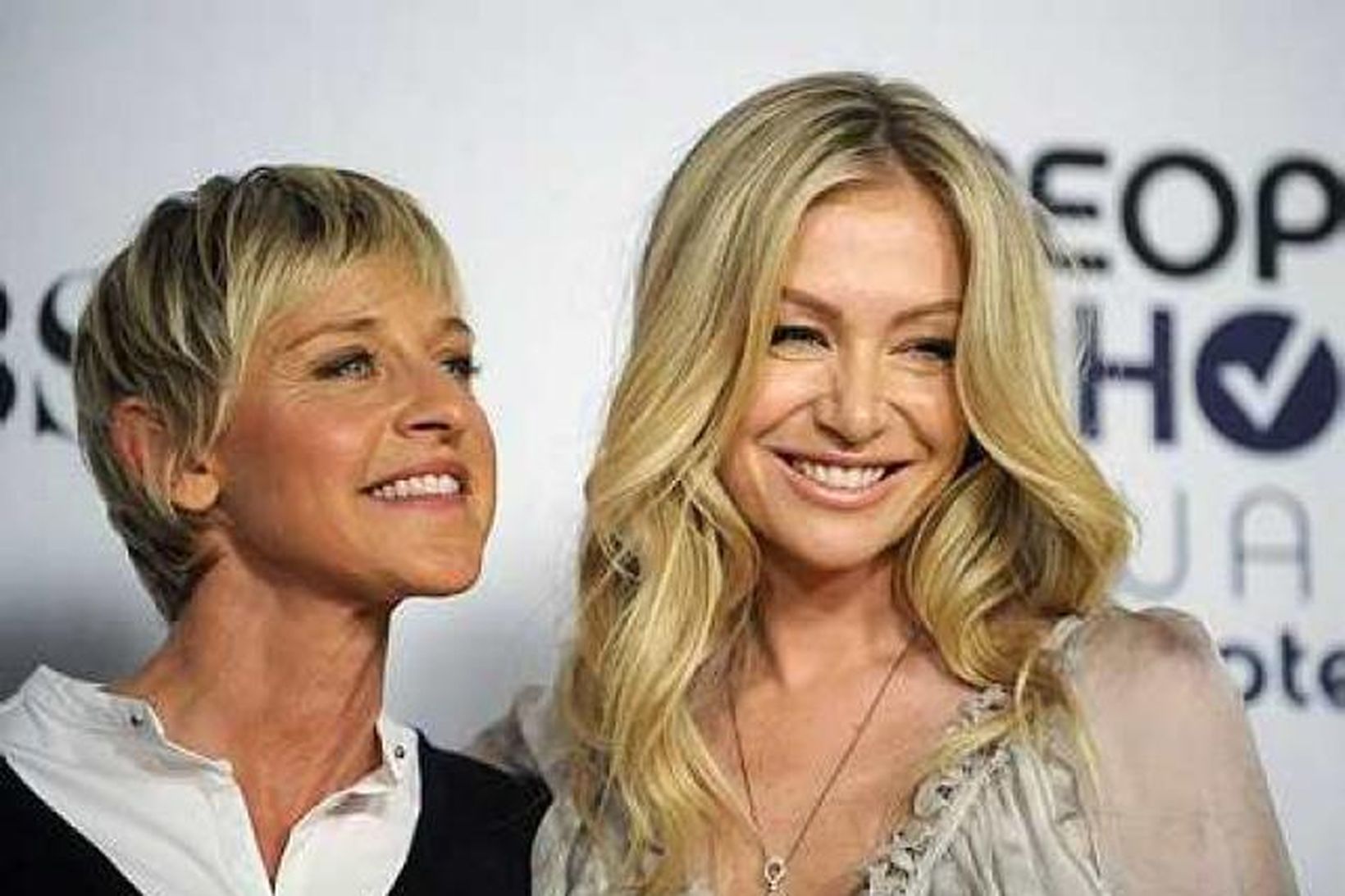 Ellen DeGeneres og Portia de Rossi.