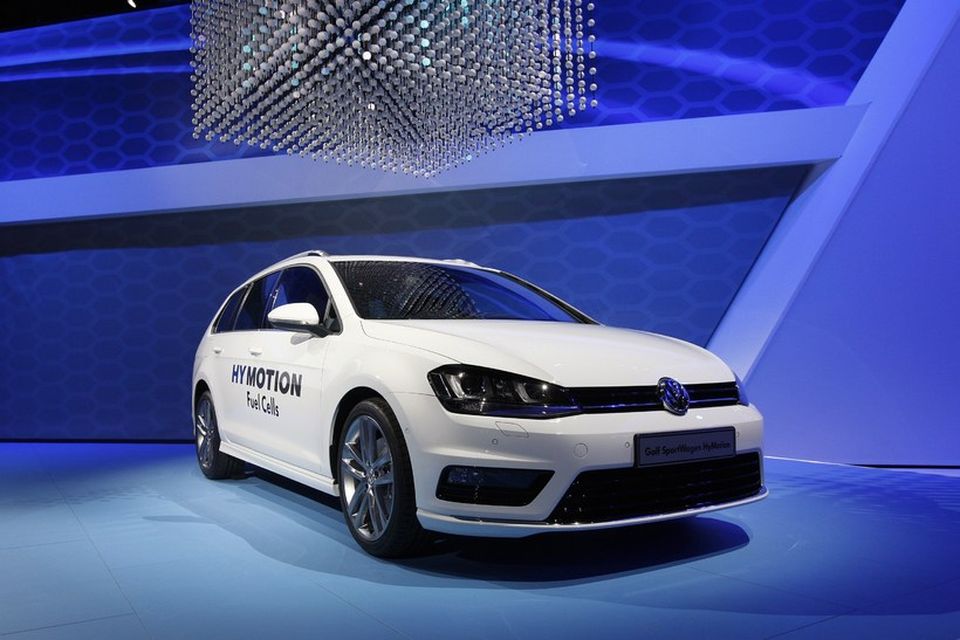 Volkswagen Golf SportWagen HyMotion í Los Angeles.