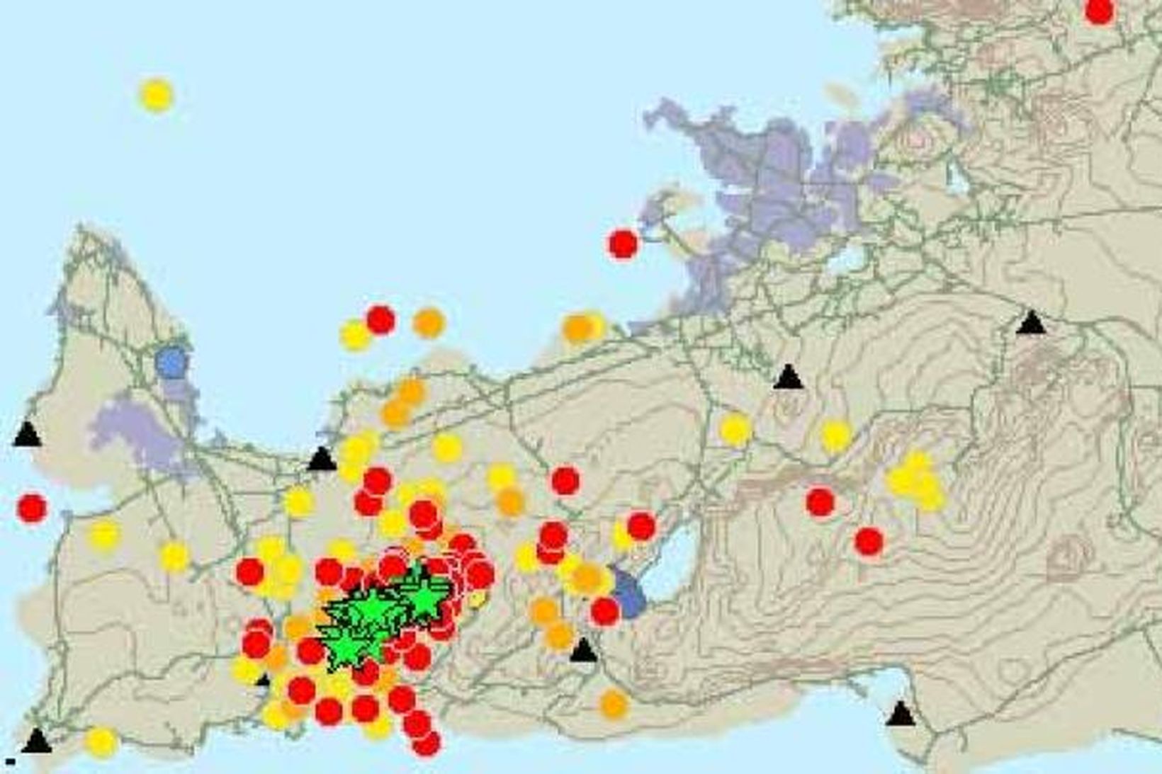 Fjöldi skjálfta hefur orðið norðaustur af Grindavík frá því í …