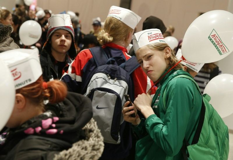 Hundreds wait in line for Krispy Kreme to open in Iceland