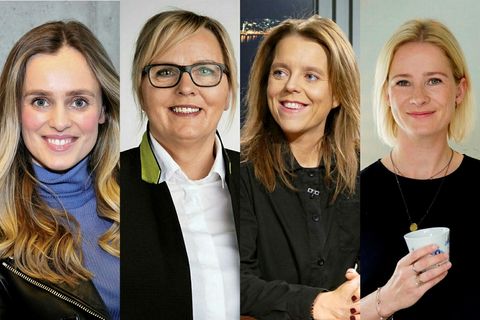 Hildur Björnsdóttir, Marta Guðjónsdóttir, Ólöf Skaftadóttir og Katrín Atladóttir.