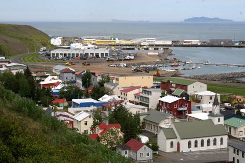 This is the first time that Sauðárkrókur, the largest town in Skagafjörður, has felt the effects of the pollution from the eruption in Holuhraun.