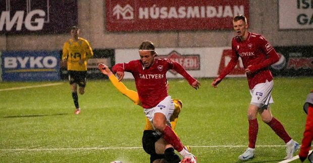 Orri Hrafn Kjartansson í leik með Val.