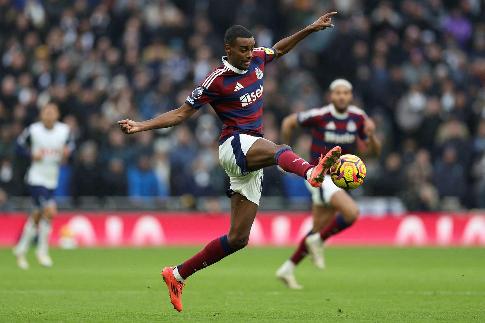 Alexander Isak skoraði sigumark Newcastle í dag.