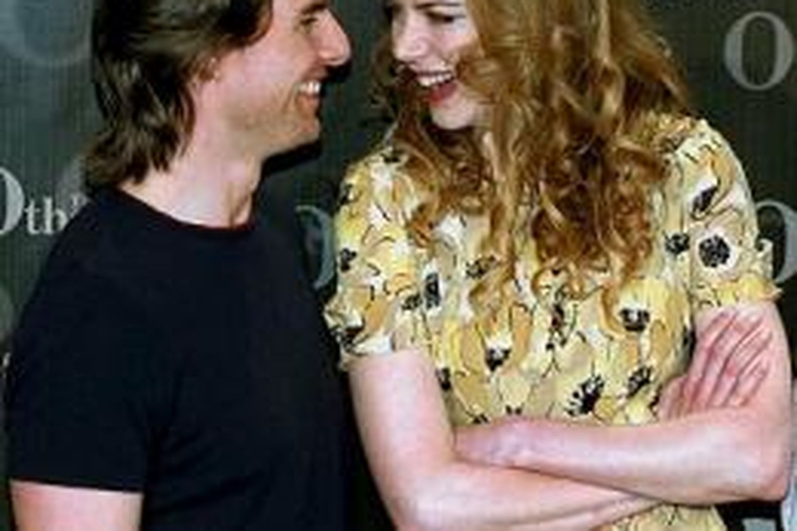 Tom Cruise og Nicole Kidman saman á góðri stundu. Kidman …