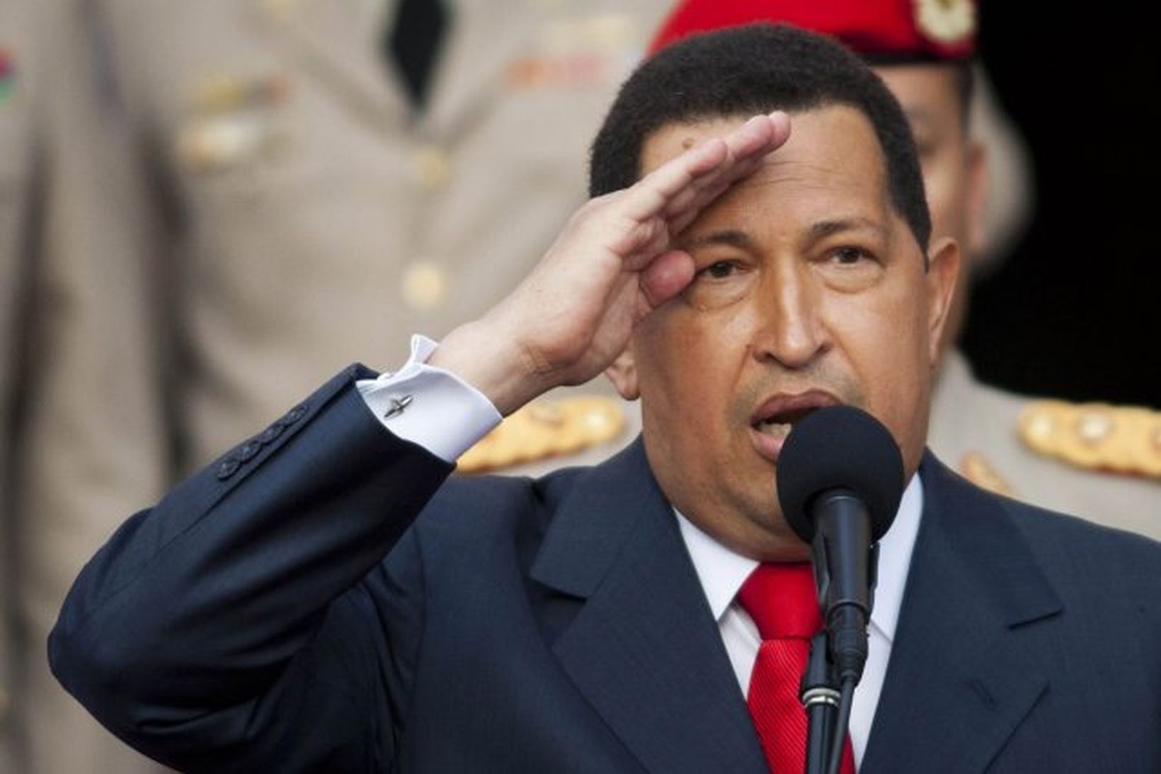 Hugo Chavez, forseti Venesúela.