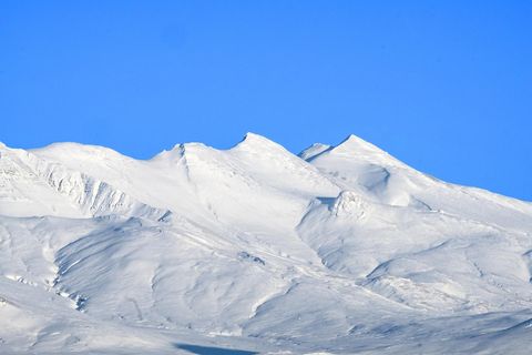Móskarðshnjúkar peaks in Esja mountain.