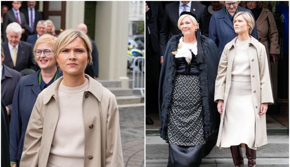 Kristrún lét ljóst pilsasett nægja 