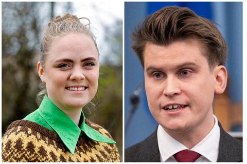 Þorgerður María Þorbjarnardóttir, formaður Landverndar og Jóhann Páll Jóhannsson, umhverfis-, orku- og loftslagsráðherra.