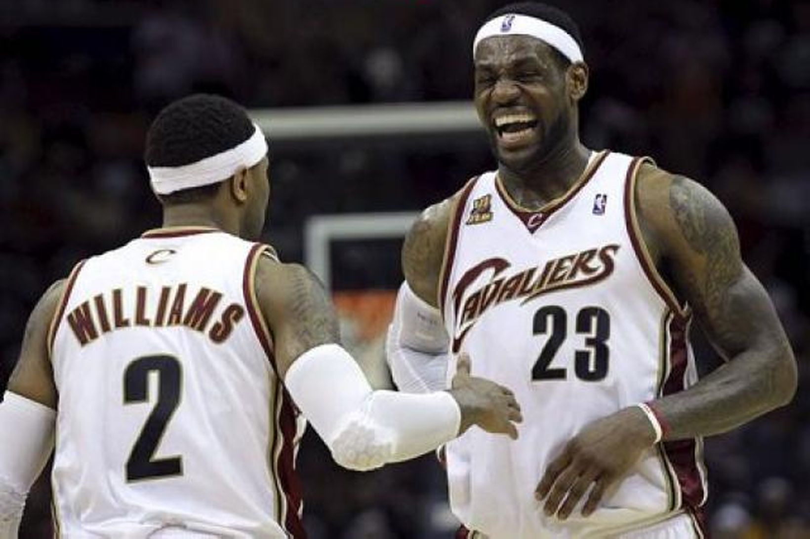 Mo Williams og LeBron James í leik með Cleveland.