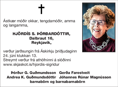 Hjördís S. Þórðardóttir,