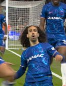Glæsilegur skalli Cucurella (myndskeið)