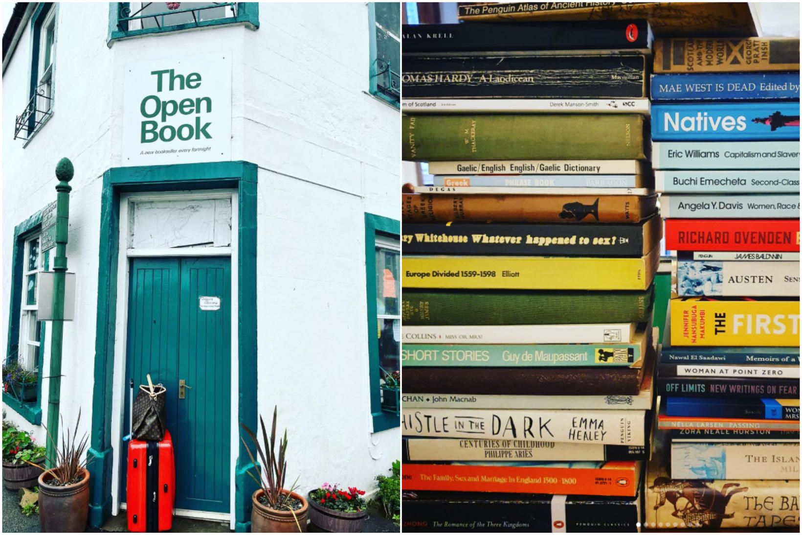 Gestir gista og reka bókabúð í fríinu