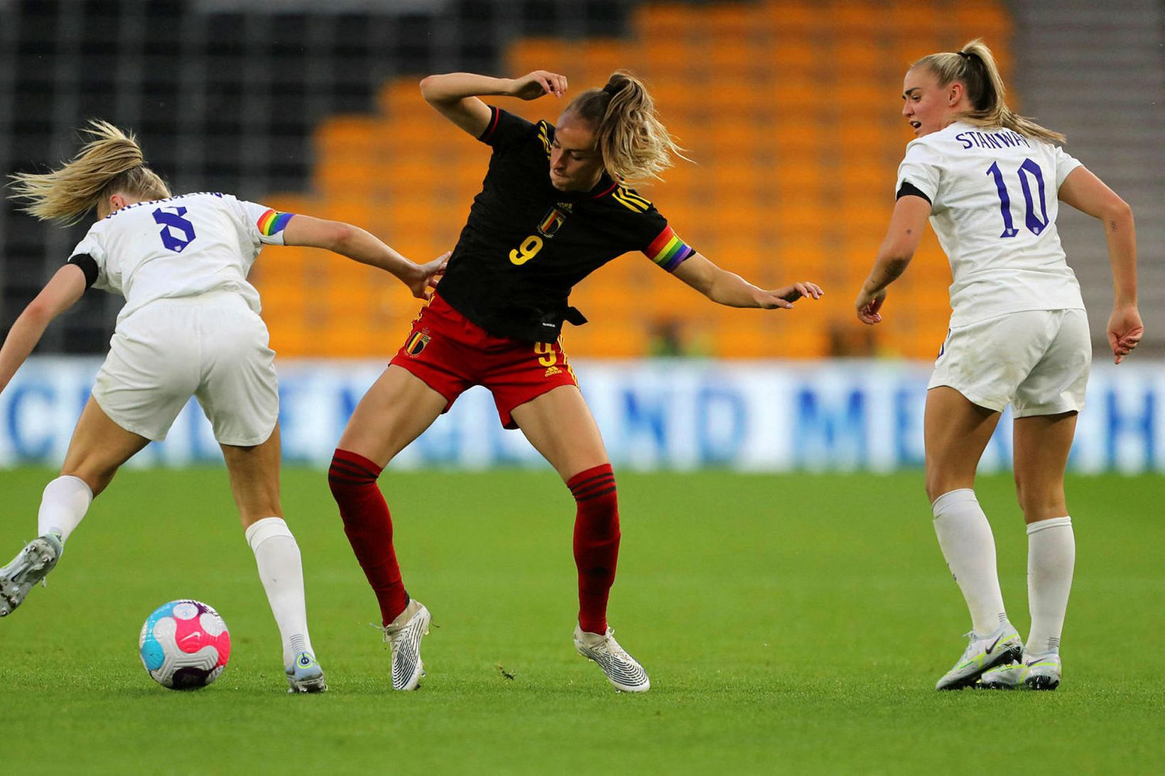 Tessa Wullaert skoraði sigurmark Belgíu í dag.