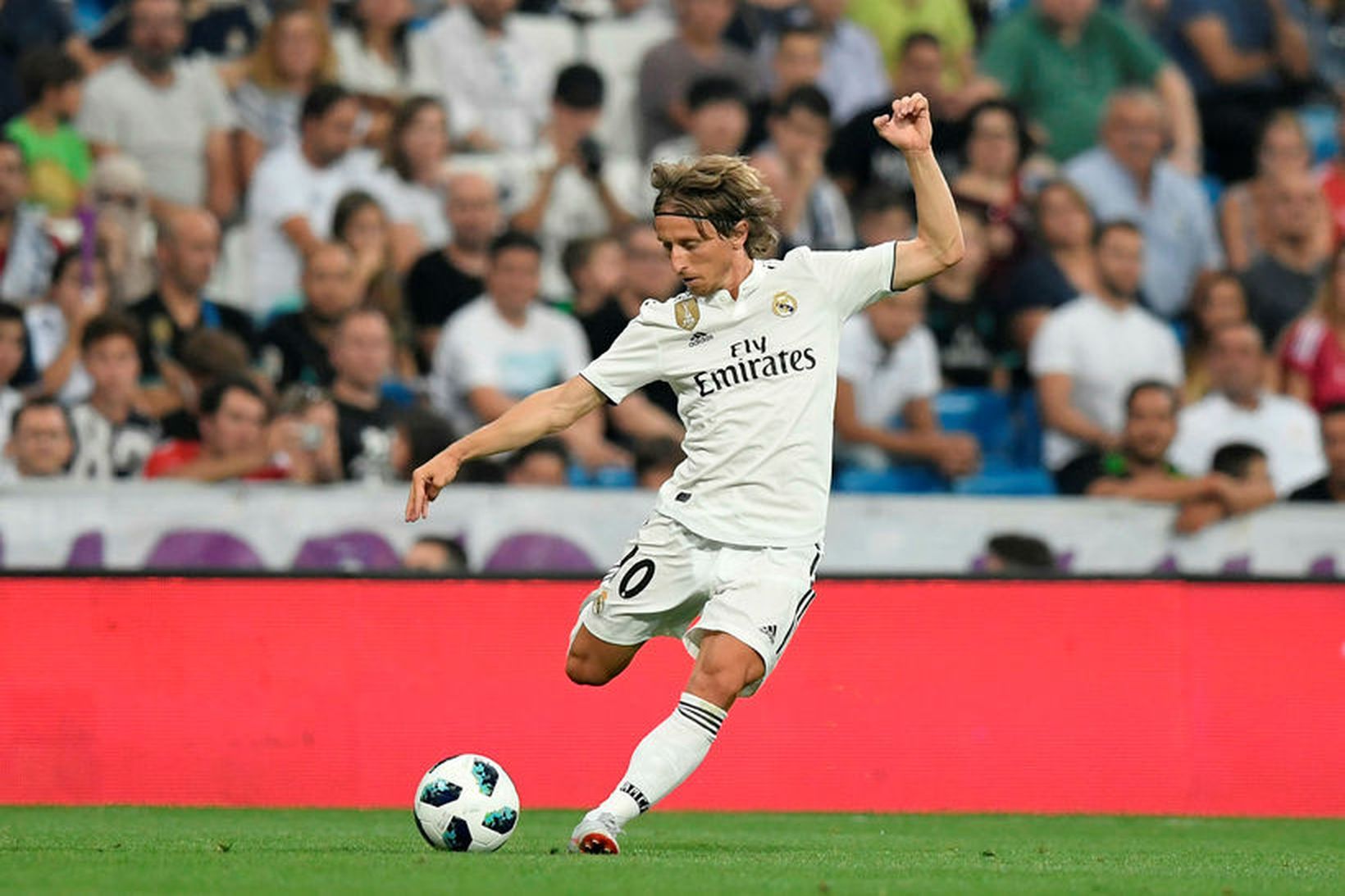 Luka Modric í leik með Real Madrid.