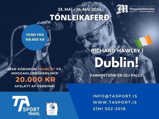 TA sport - Dublin tónleikaferð