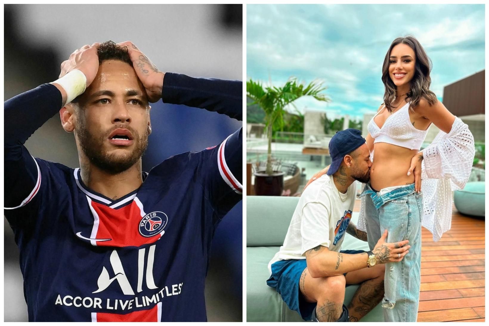 Knattspyrnumaðurinn Neymar á von á sínu öðru barni með kærustu …