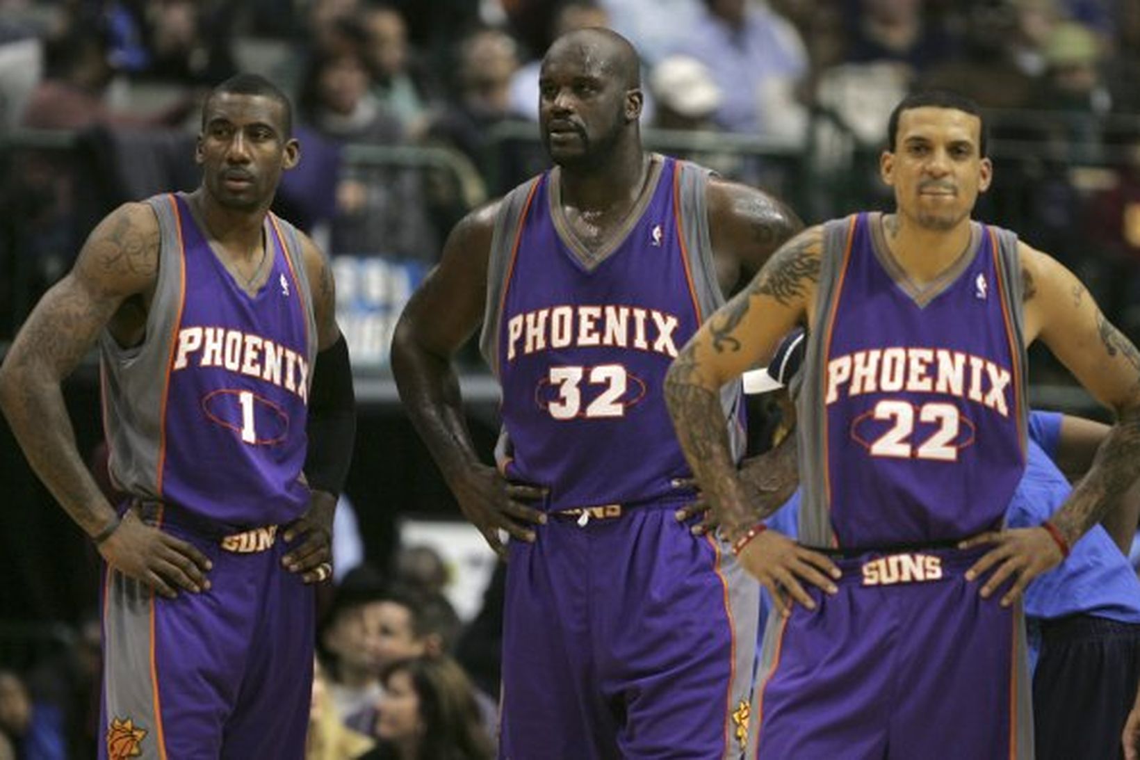 Amar'e Stoudemire, Shaquille O'Neal og Matt Barnes réðu ekkert við …