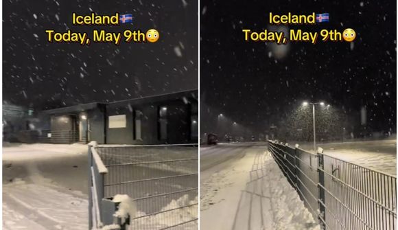 Myndskeið sem sýnir snjókomuna í Njarðvík vekur athygli