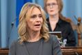 Alþingi Þorgerður Katrín Gunnarsdóttir formaður Viðreisnar friðmæltist við stjórnarandstöðuna síðdegis í gær.