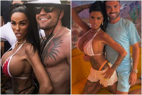 Katie Price nýtur sín á Ibiza.