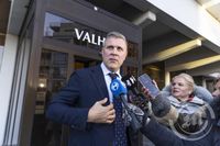 Valhöll fundur vegna ríkistjórnarssamstarfs