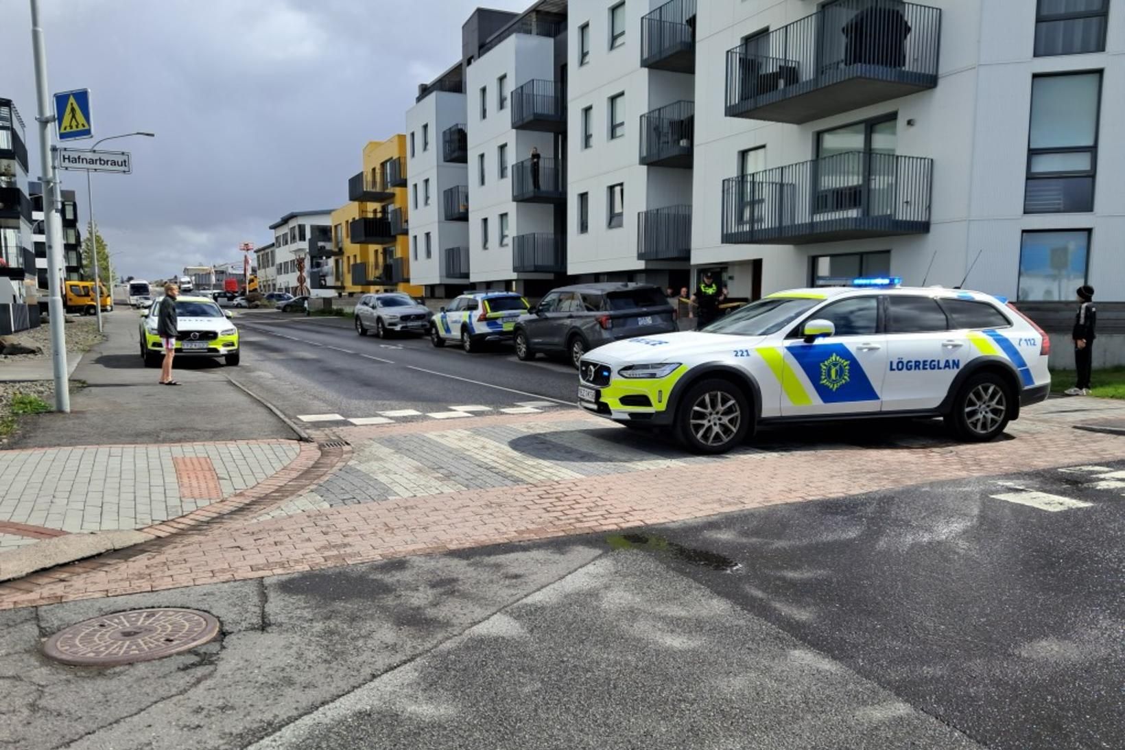 Sérsveitin og lögreglan við aðgerðir á Kársnesi