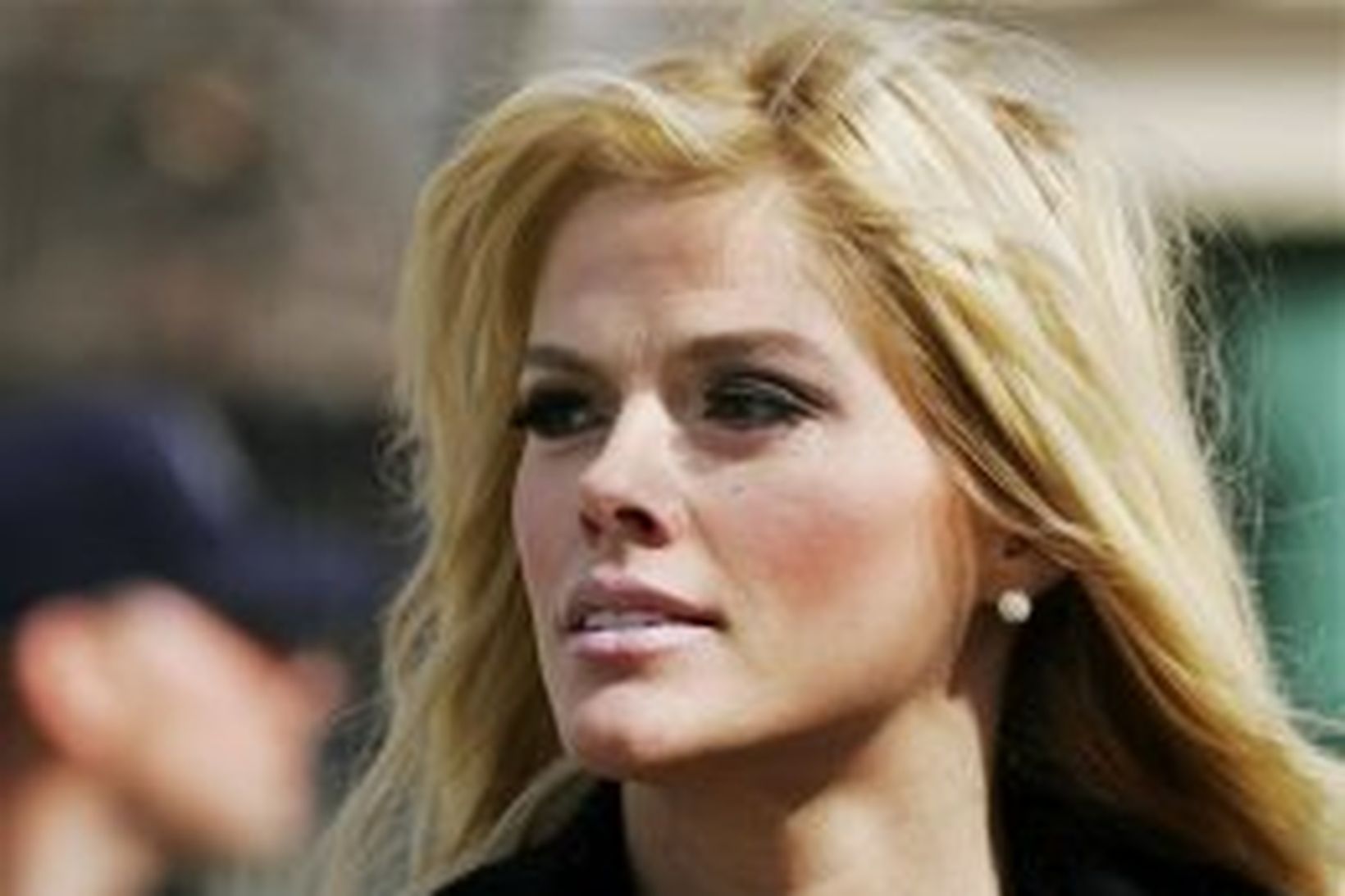 Anna Nicole Smith í febrúar í fyrra.