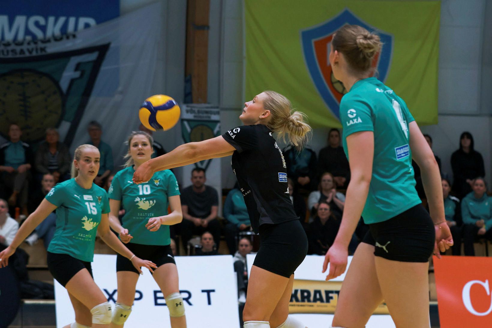 Sigrún Marta Jónsdóttir í leiknum í kvöld.