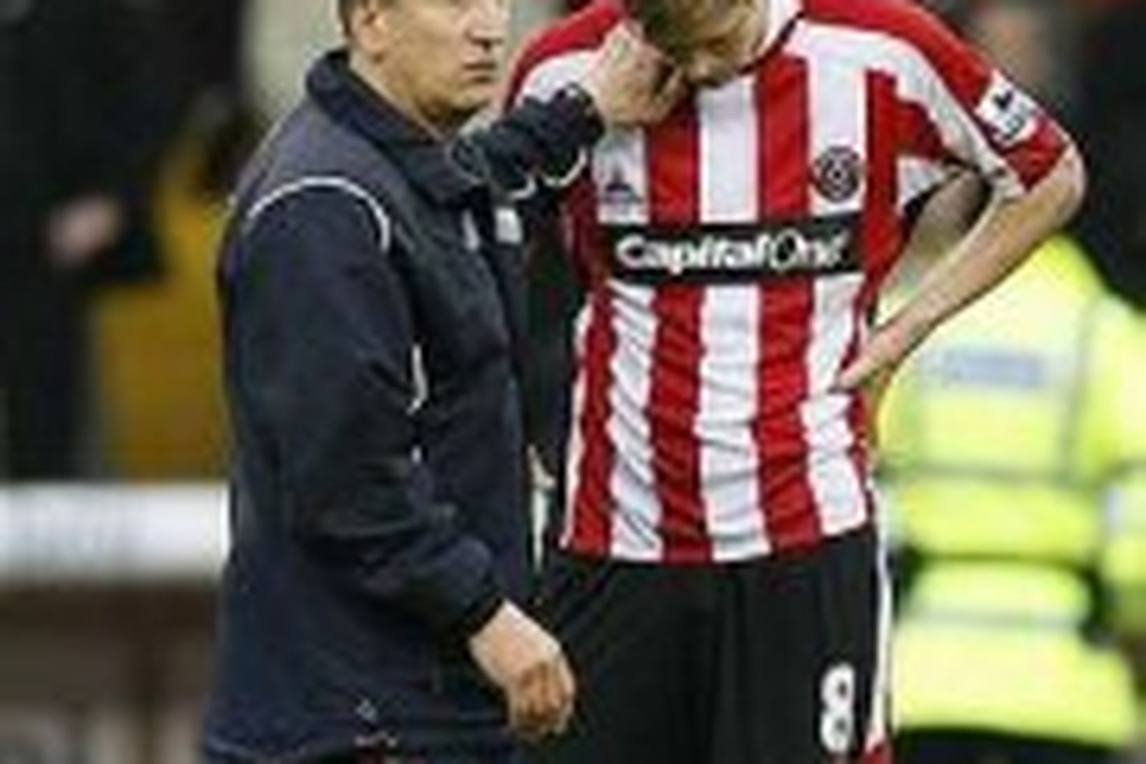 Neil Warnock og Jon Stead féllu með Sheffield United úr …