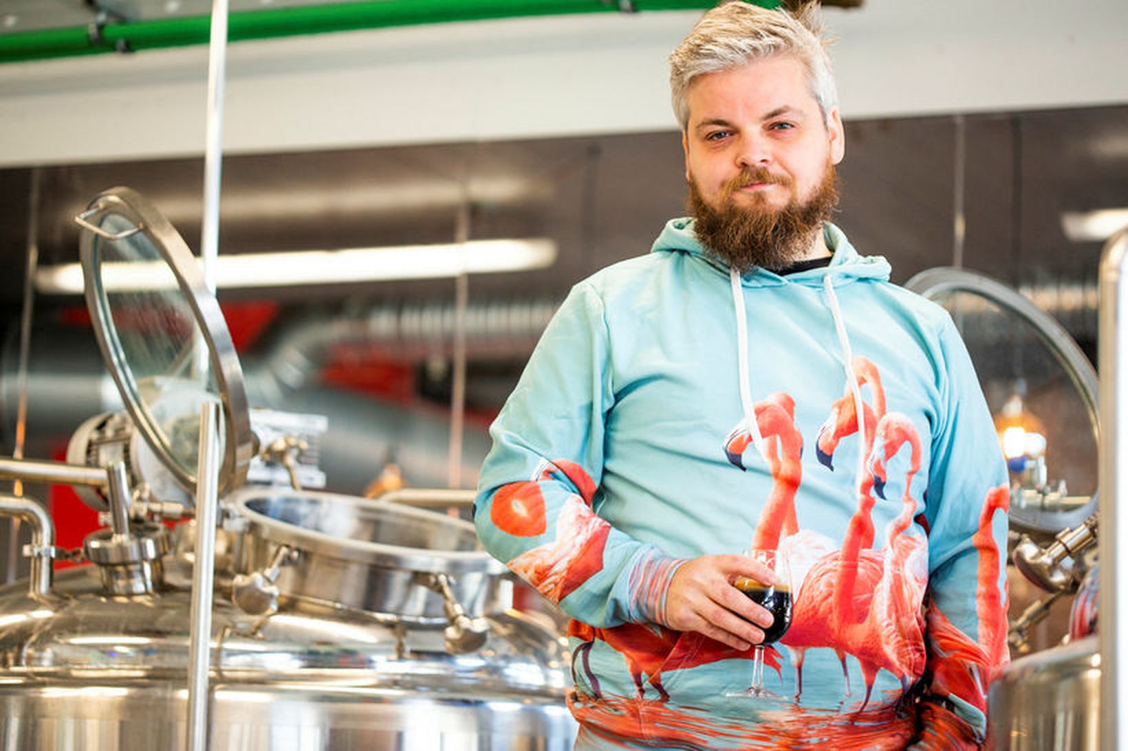 Valgeir Valgeirsson, bruggmeistari hjá RVK Brewing, er ánægður með Keisarann.