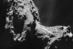 Mynd sem Rosetta-könnunarfarið tók af halstjörnunni 67P/Churyomov-Gerasimenko 20. nóvember.