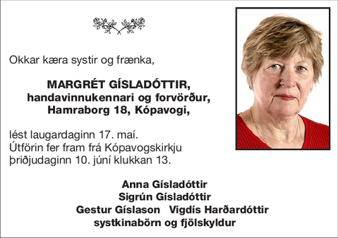 Margrét Gísladóttir,