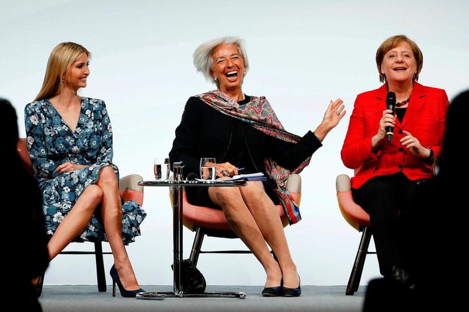 Ivanka Trump, Christine Lagarde og Angela Merkel.
