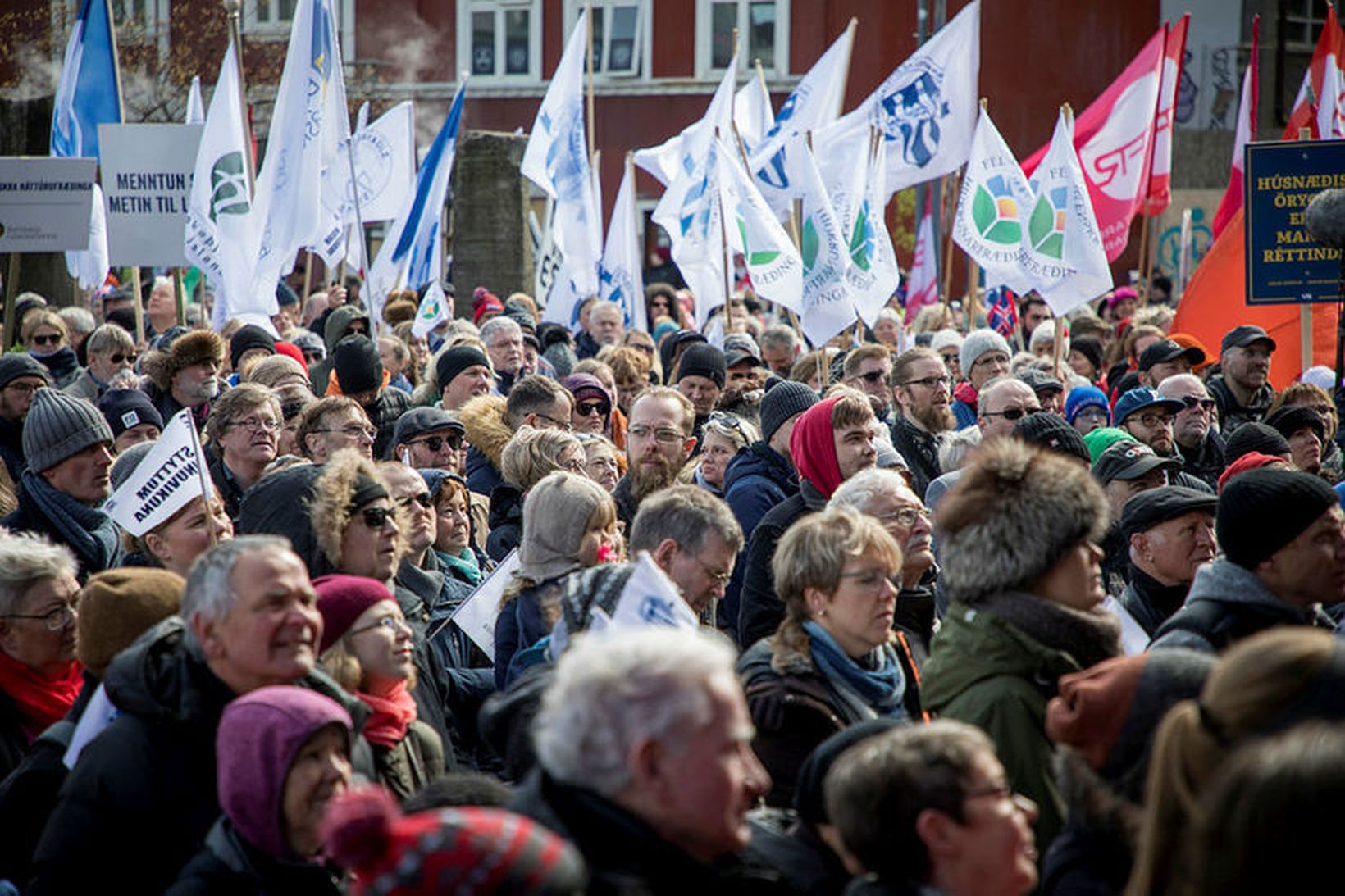 Frá baráttudeginum í Reykjavík á síðasta ári.