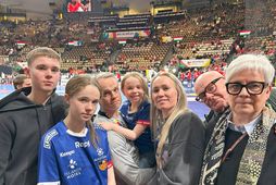 F.v. Bjarki Snorrason, Elsa Snorradóttir, Snorri Steinn og Sóley Ása Snorradóttir, Marín Madsen, Guðjón Guðmundsson …