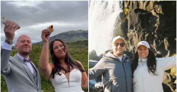 Viktor Már Snorrason og Kaya Sue giftu sig síðustu helgi.