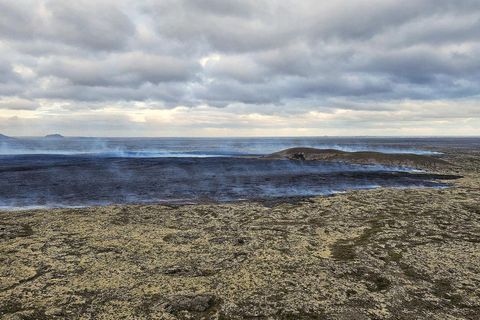 Eldgosinu við Stóra-Skógfell lauk í gær.