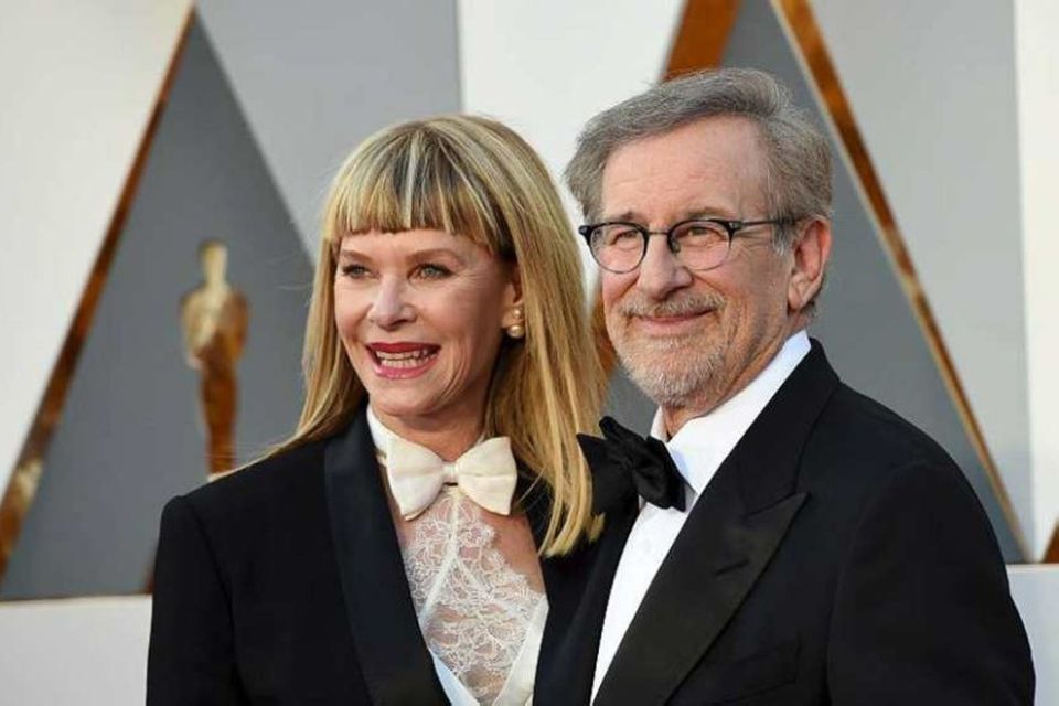 Steven Spielberg og eiginkona hans Kate Capshaw.