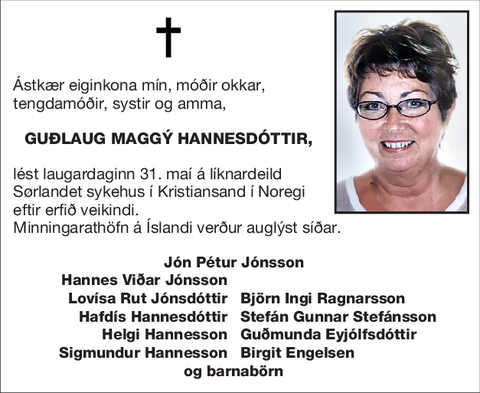Guðlaug Maggý Hannesdóttir,